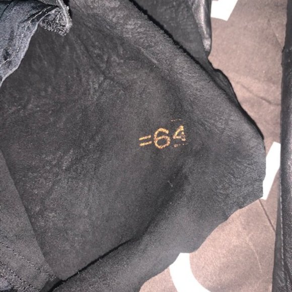 Black Leather Blazer Coat - Picture 3 of 10